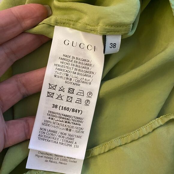 Gucci bow tie 100% silk blouse, S - Picture 7 of 8